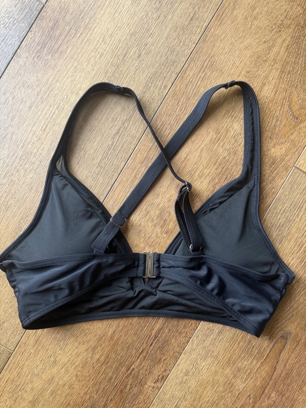 Black Triangle Bralette - Classic Women's Intimates. Size M - Picture 2 of 4
